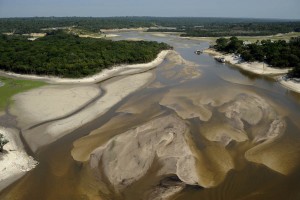 Amazônia na seca. Fonte: Amazônia Sustentável